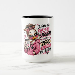 Funny Caffeine Sarcasm Ducks Mug