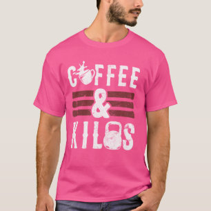 Funny Caffeine Weightlifting Workout Gifts Coffee  T-Shirt