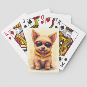Funny Cairn Terrier Kawaii Dog Playing Cards