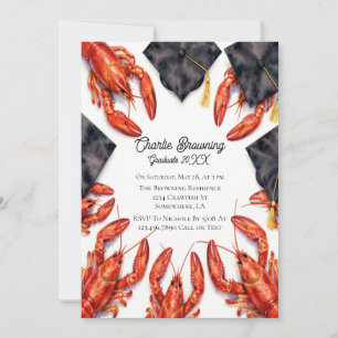 Funny Cajun Graduation Party Invitation