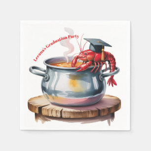 Funny Cajun Graduation Party Napkin