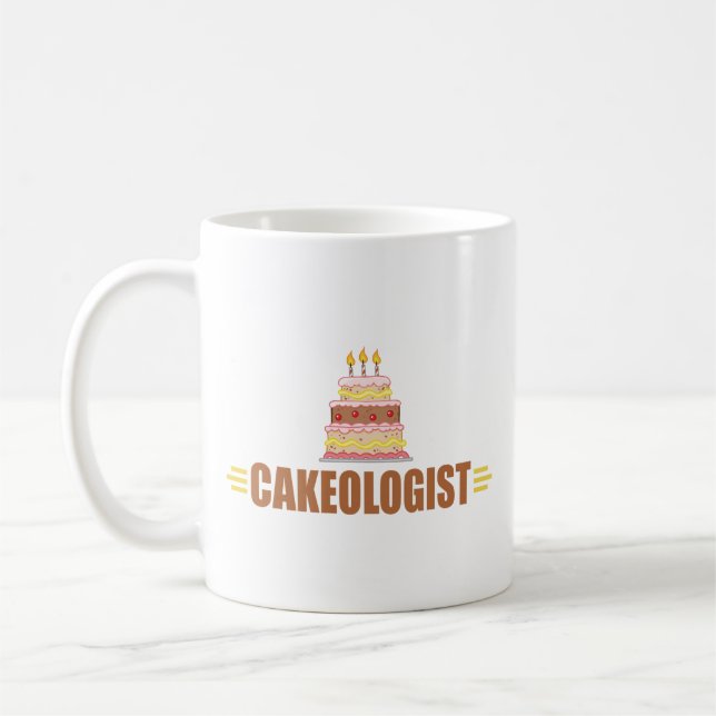 Funny Cake Coffee Mug (Left)