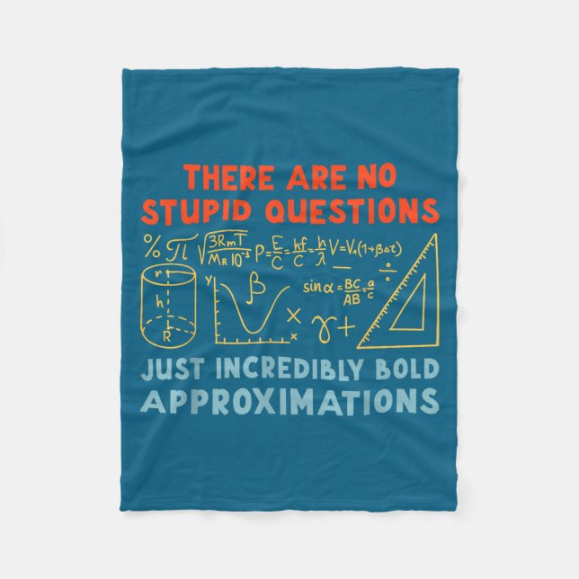 Funny Calculus Teacher Math Lover Mathematics Sarc Fleece Blanket (Front)