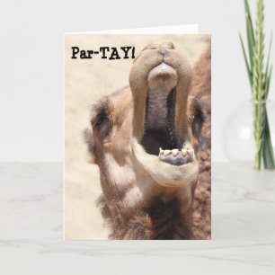 Funny Camel Carte de Nouvel An, PAR-TAY comme son