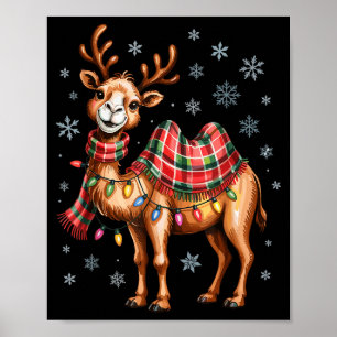 Funny Camel Christmas Cute Animal Lovers Holiday P Poster