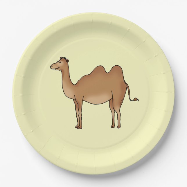funny camel paper plate (Front)