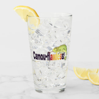 Funny Camou-flawless Chameleon Pun Glass