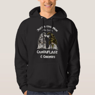 Funny Camouflage Gnomes For Cool Mom - Cute Gnomie Hoodie