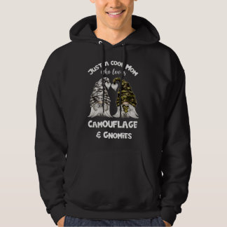 Funny Camouflage Gnomes For Cool Mom - Cute Gnomie Hoodie