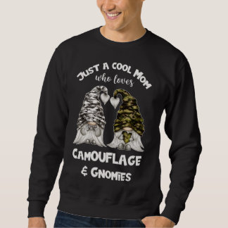 Funny Camouflage Gnomes For Cool Mom - Cute Gnomie Sweatshirt