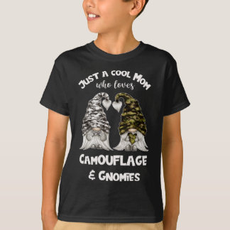 Funny Camouflage Gnomes For Cool Mom - Cute Gnomie T-Shirt