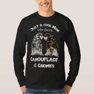 Funny Camouflage Gnomes For Cool Mom - Cute Gnomie T-Shirt