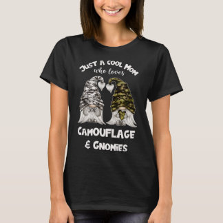 Funny Camouflage Gnomes For Cool Mom - Cute Gnomie T-Shirt