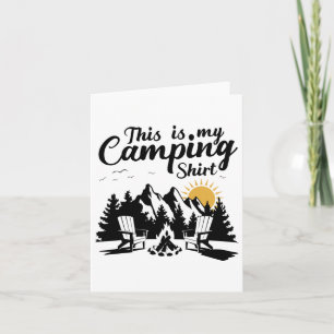 Funny Camper Hiking Nature Camping Rv This Is My C Card