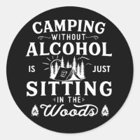 Funny camper slogan camping drinking sayings