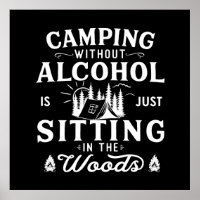Funny camper slogan camping drinking sayings