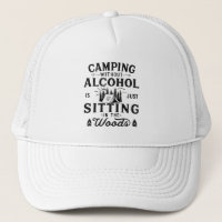 Funny camper slogan camping drinking sayings