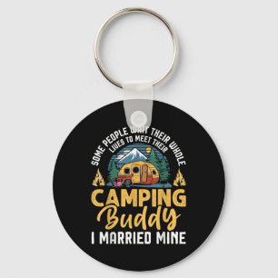Funny Camping Camper Couple Camping Lovers Partner Keychain