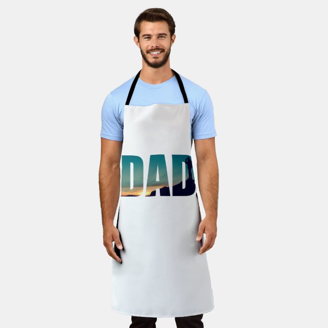 Funny camping camper hiking hiker dad apron (Worn)