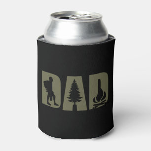 Funny camping camper hiking hiker dad can cooler