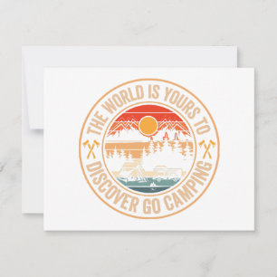 Funny Camping Campfire Smores Quote Holiday Card