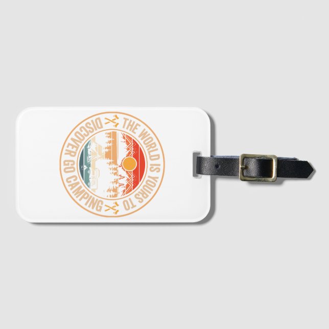 Funny Camping Campfire Smores Quote Luggage Tag (Front Horizontal)