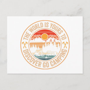 Funny Camping Campfire Smores Quote Postcard