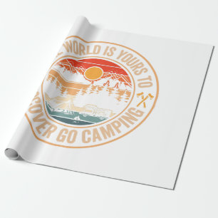 Funny Camping Campfire Smores Quote Wrapping Paper
