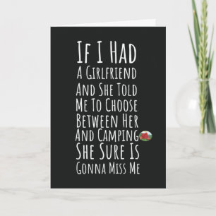 Funny Camping Cards For Men Camper For Him Humor