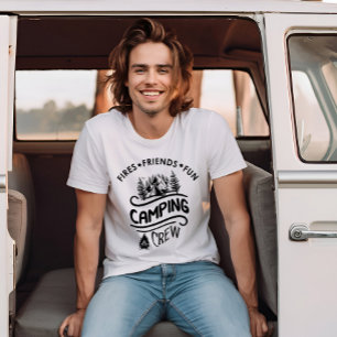 Funny camping crew slogan camper friends T-Shirt