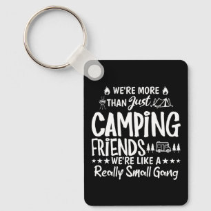 Funny Camping Friends Small Gang Gift Keychain