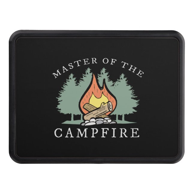 Funny Camping Gift Trailer Hitch Cover (Front)