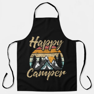 Funny Camping Hiking Lover Present Happy Camper Apron