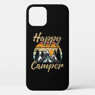 Funny Camping Hiking Lover Present Happy Camper iPhone 12 Case