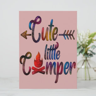 Funny Camping, jolie Carte de vacances de Camper L