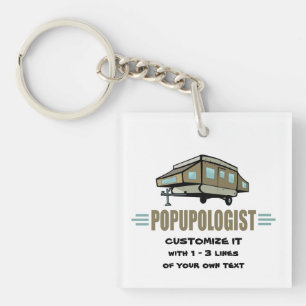 Funny Camping Keychain