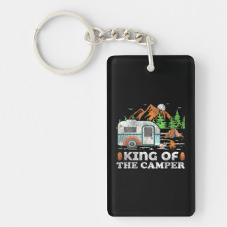 Funny Camping King Of The Camper Keychain