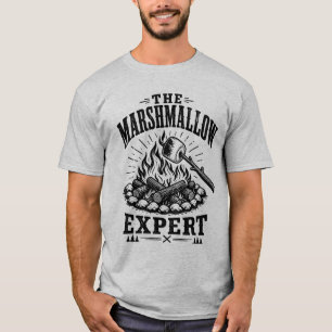 Funny Camping Marshmallow Campfire Adventure Gift T-Shirt