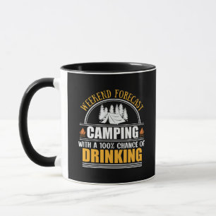 Funny camping quote mug
