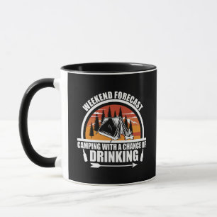 Funny camping quote mug