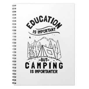 Funny Camping Quote Notebook