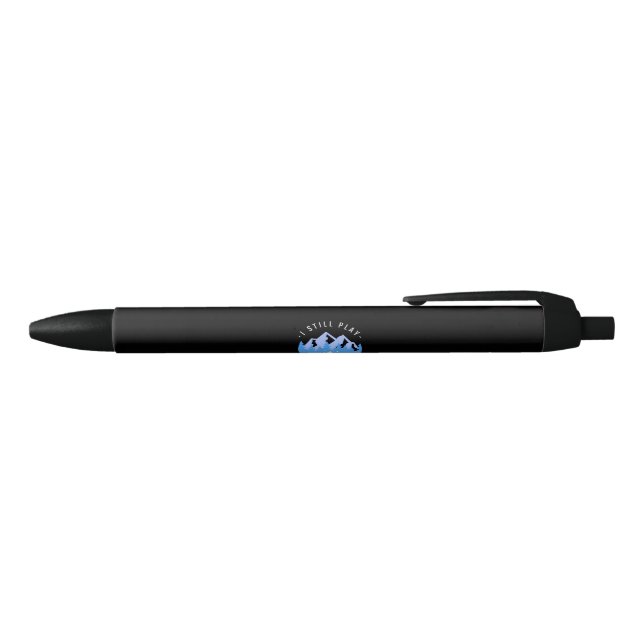 Funny Camping Quote Vacation Gift Black Ink Pen (Top)
