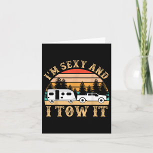 Funny Camping Rv Im Y And I Tow It Rv Camper _1 Card