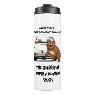 Funny Camping-Themed Thermal Drink Tumbler" Tumbler