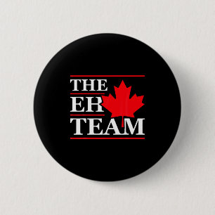 Funny Canada Eh Team Canadian Comedy Sarcasm Map  2 Inch Round Button