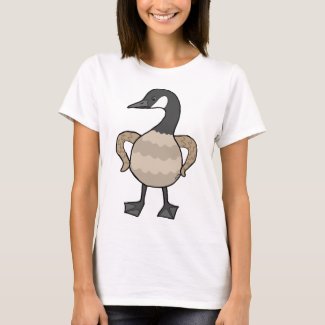 Funny Canada Goose Scary Big Goose Graphic
