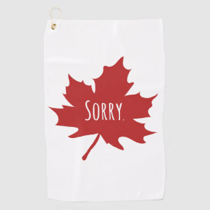 Funny Canadian Golf Towel