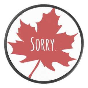 Funny Canadian Hockey Puck