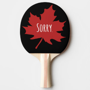 Funny Canadian Ping Pong Paddle