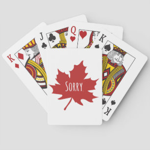 Funny Canadian Playing Cards